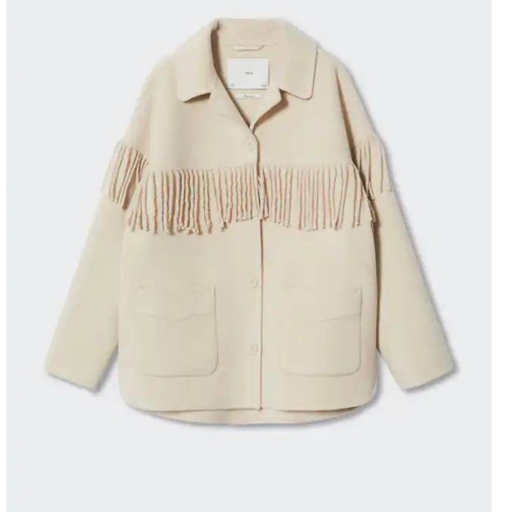 Mango Handmade Fringe Overshirt